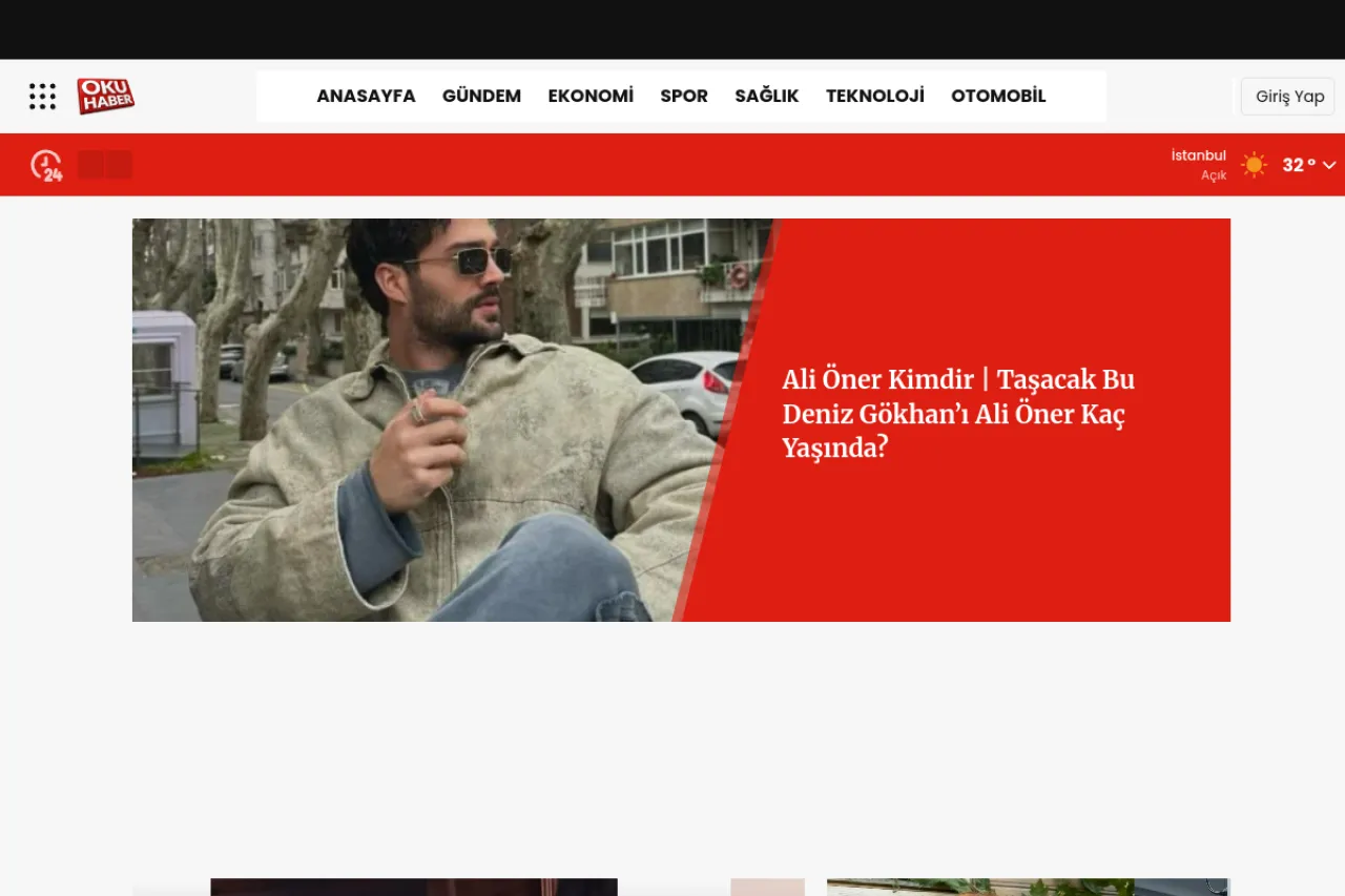 okuhaber.com web sitesi ekran görüntüsü - Haber - DA 58