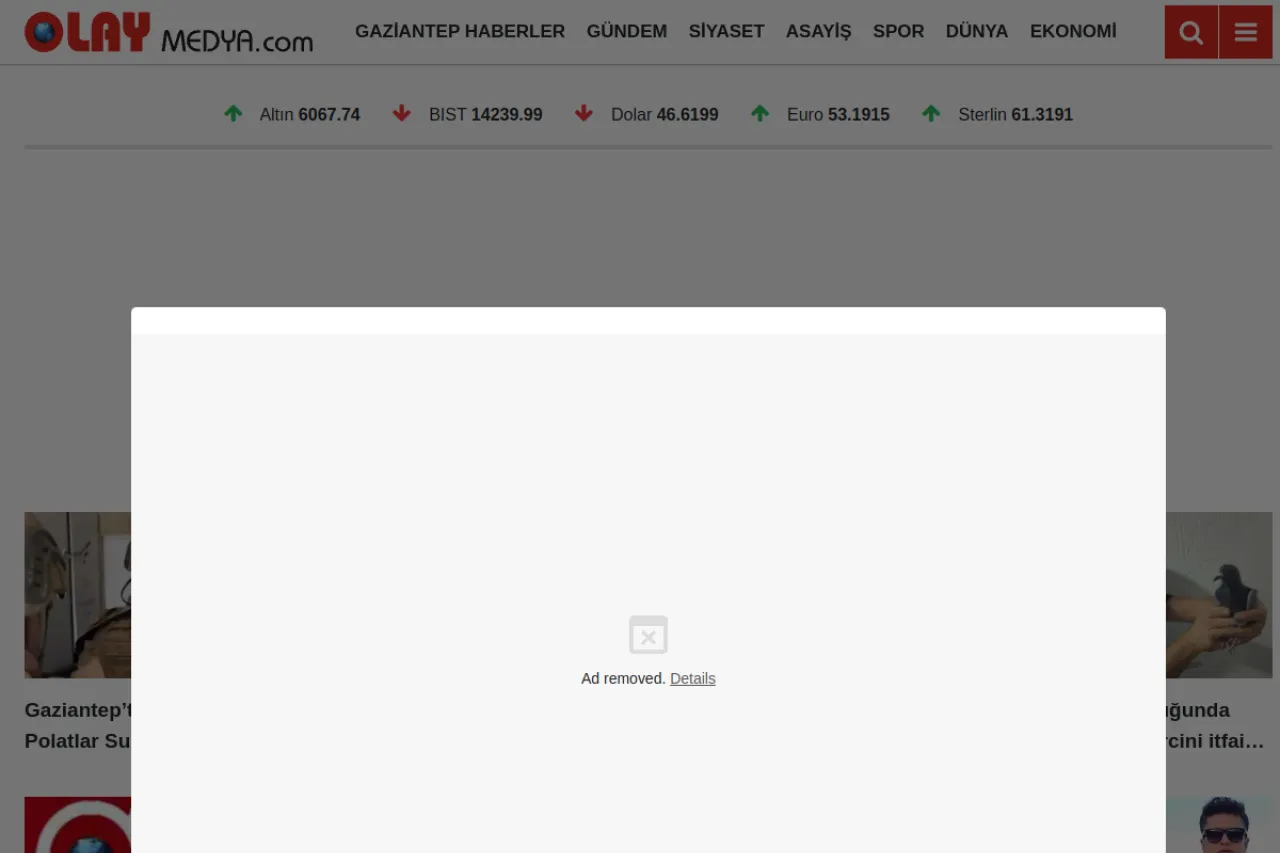 olaymedya.com web sitesi ekran görüntüsü - DA 59