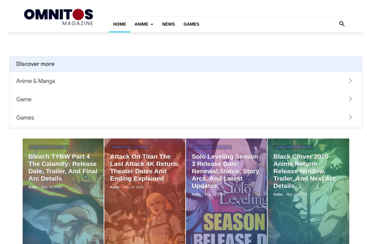 omnitos.com web sitesi ekran görüntüsü - DA 62