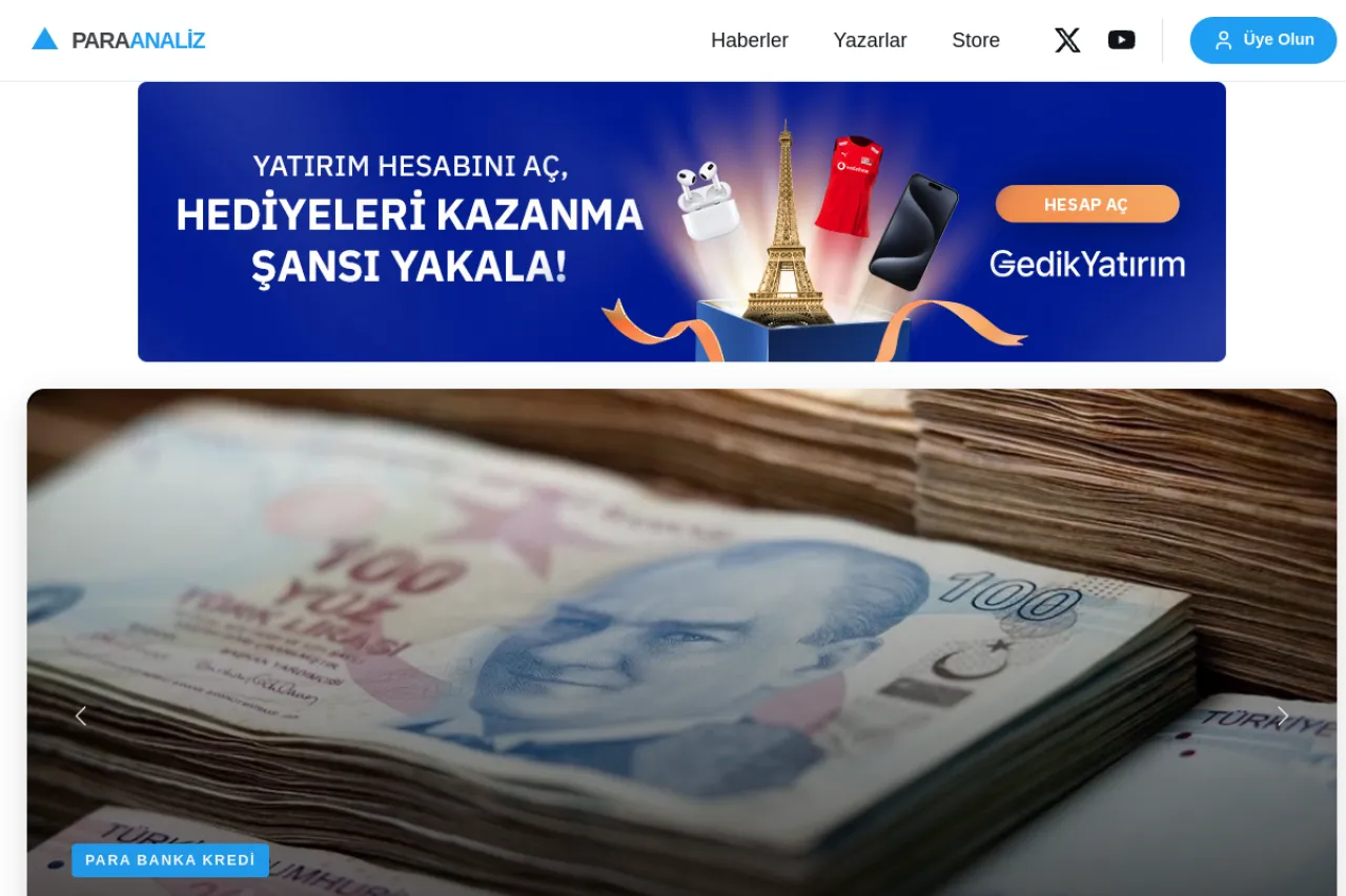 paraanaliz.com web sitesi ekran görüntüsü - Ekonomi - DA 38
