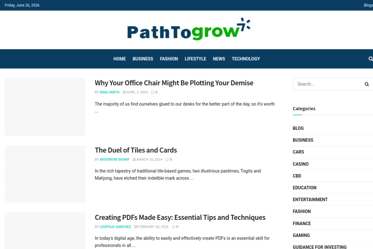 pathtogrow.com web sitesi ekran görüntüsü - DA 54