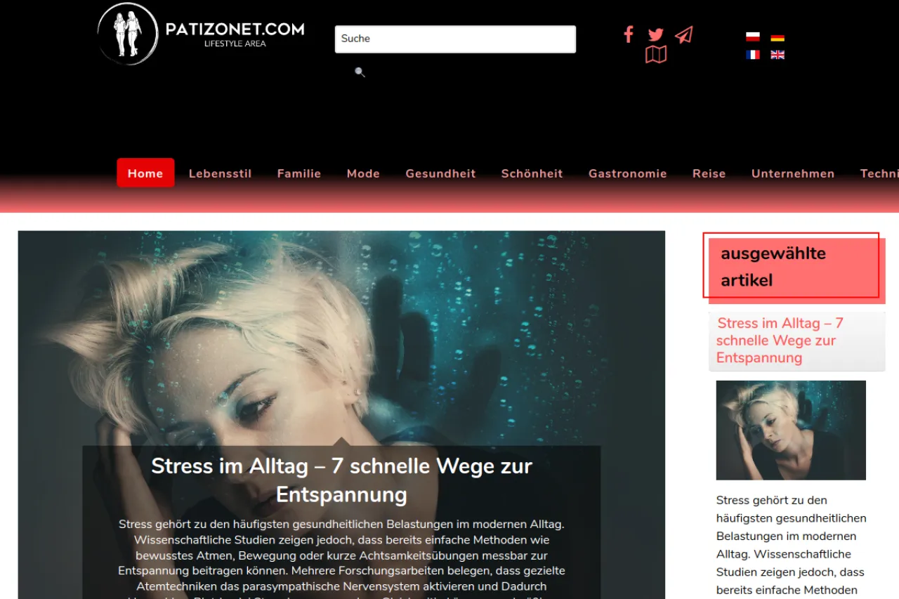 patizonet.com/de web sitesi ekran görüntüsü - DA 54