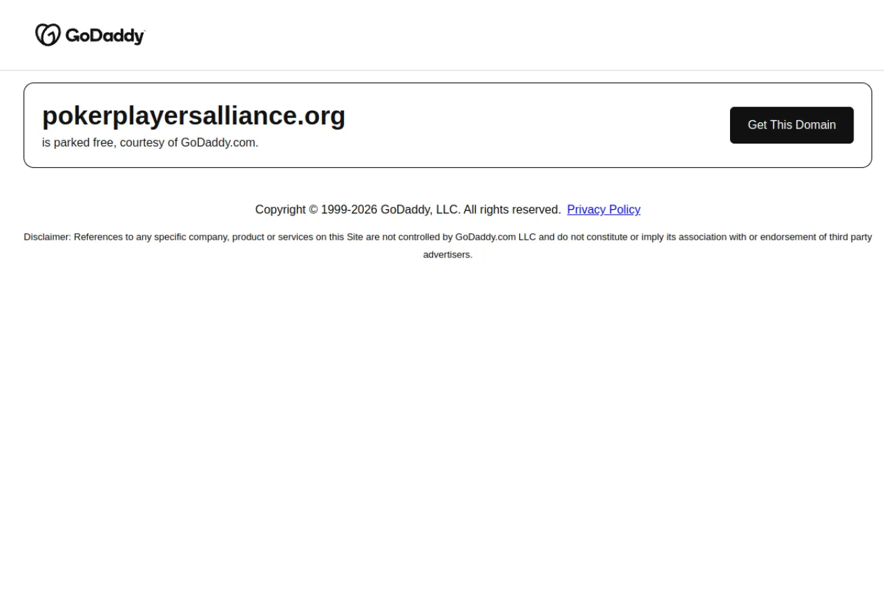 pokerplayersalliance.org web sitesi ekran görüntüsü - DA 57