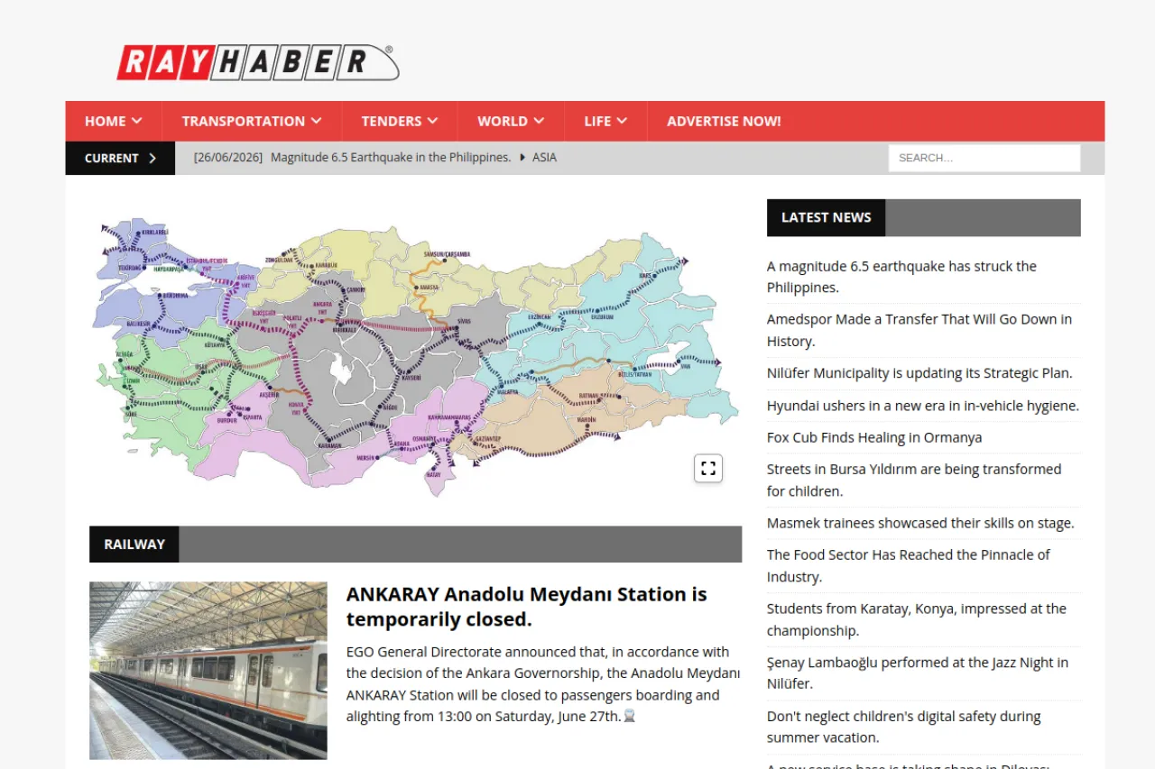 RayHaber web sitesi ekran görüntüsü - Haber - DA 52