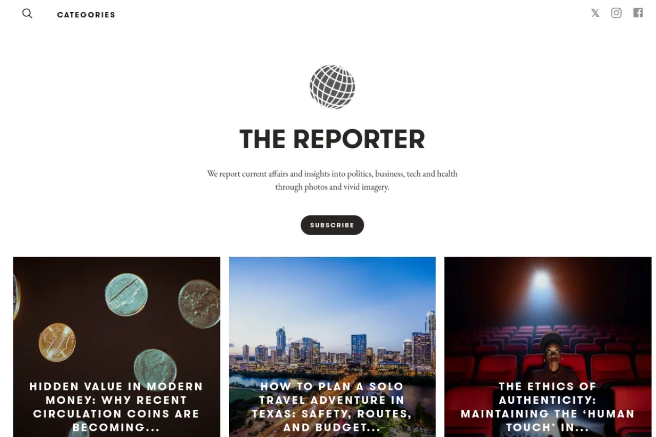reporter.exposure.co web sitesi ekran görüntüsü - Haber - DA 80