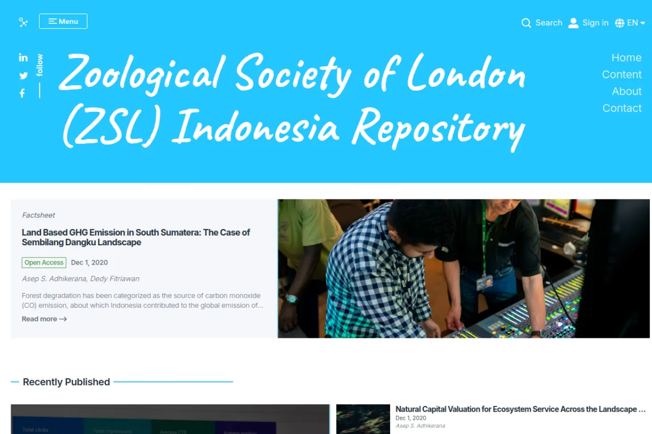 repository.zsl.org web sitesi ekran görüntüsü - Haber - DA 75