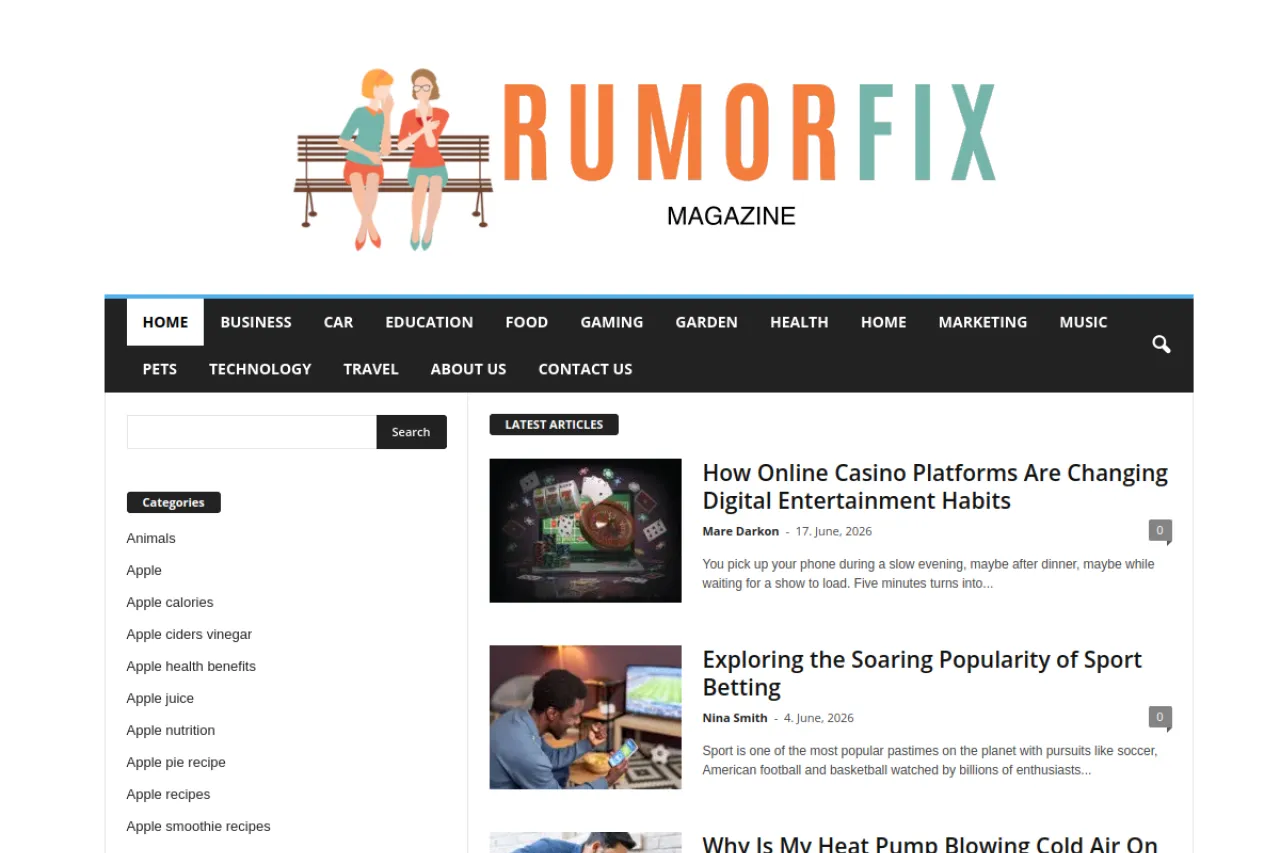 rumorfix.com web sitesi ekran görüntüsü - DA 79