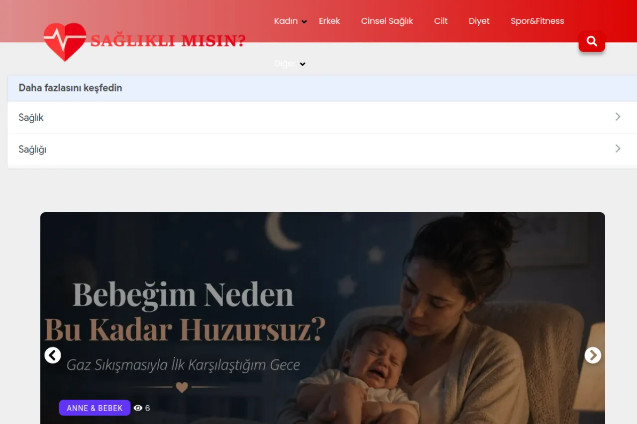 sagliklimisin.com web sitesi ekran görüntüsü - Sağlık - DA 54