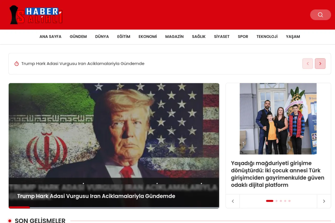 salihlihaber.net web sitesi ekran görüntüsü - Haber - DA 7
