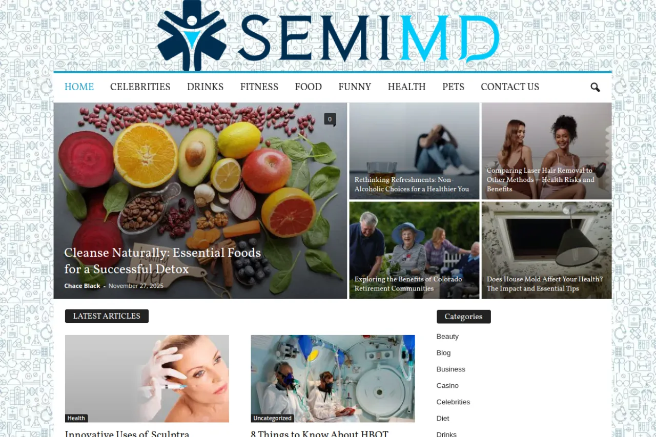 semimd.com web sitesi ekran görüntüsü - DA 50
