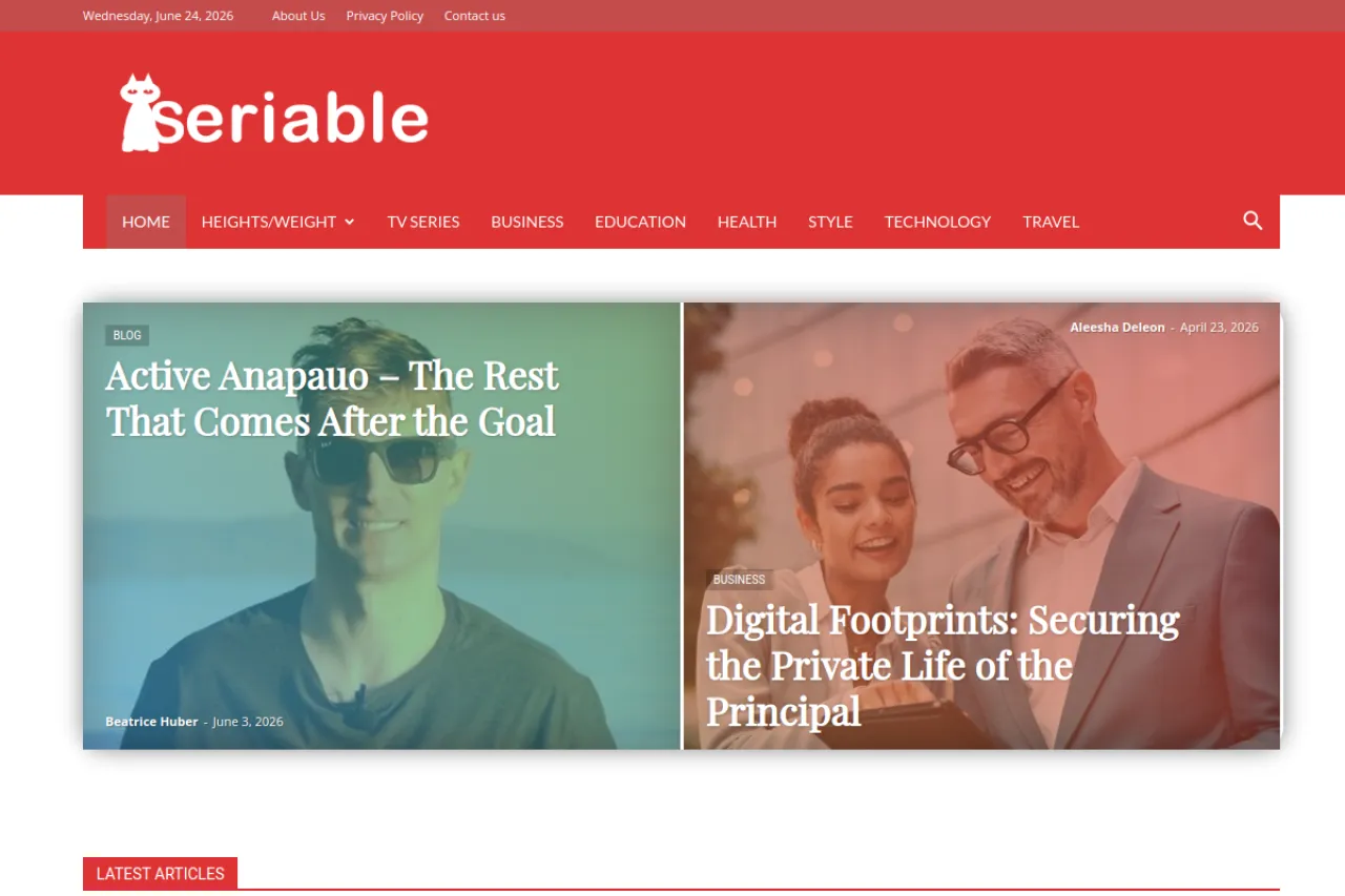 seriable.com web sitesi ekran görüntüsü - DA 74