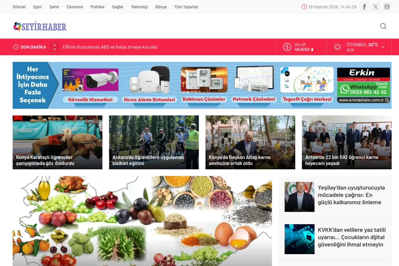 Seyir Haber web sitesi ekran görüntüsü - Haber - DA 55