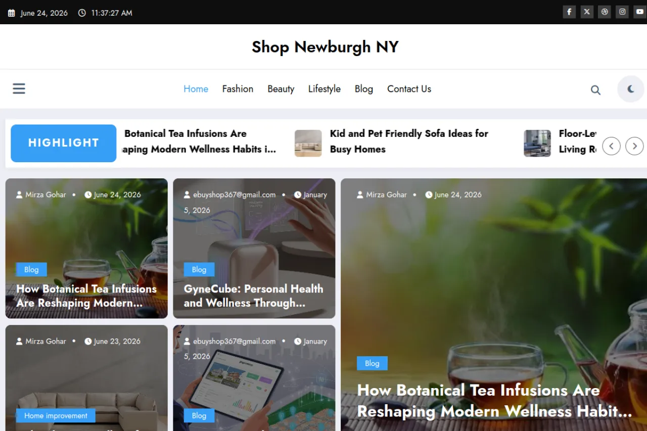 shopnbny.com web sitesi ekran görüntüsü - DA 60