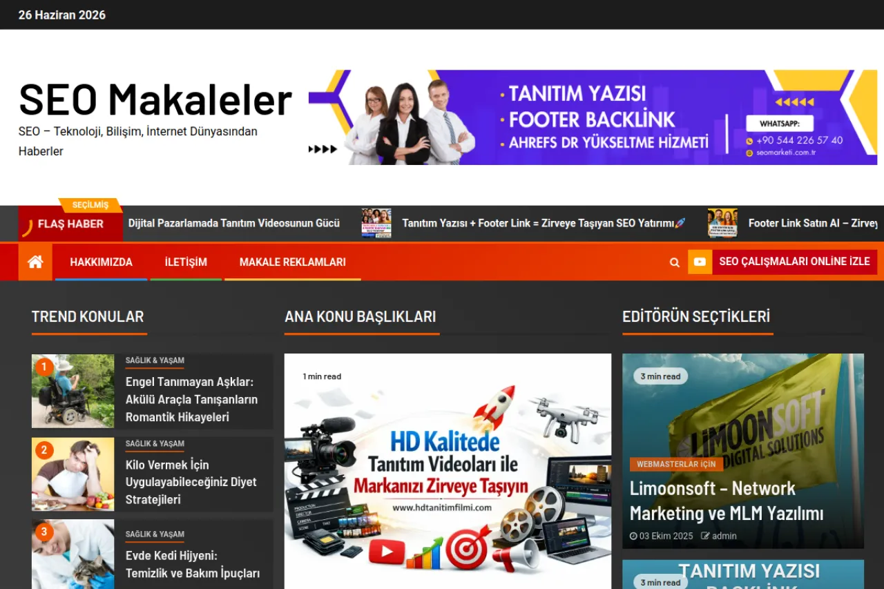 sitenizesayac.com web sitesi ekran görüntüsü - DA 58