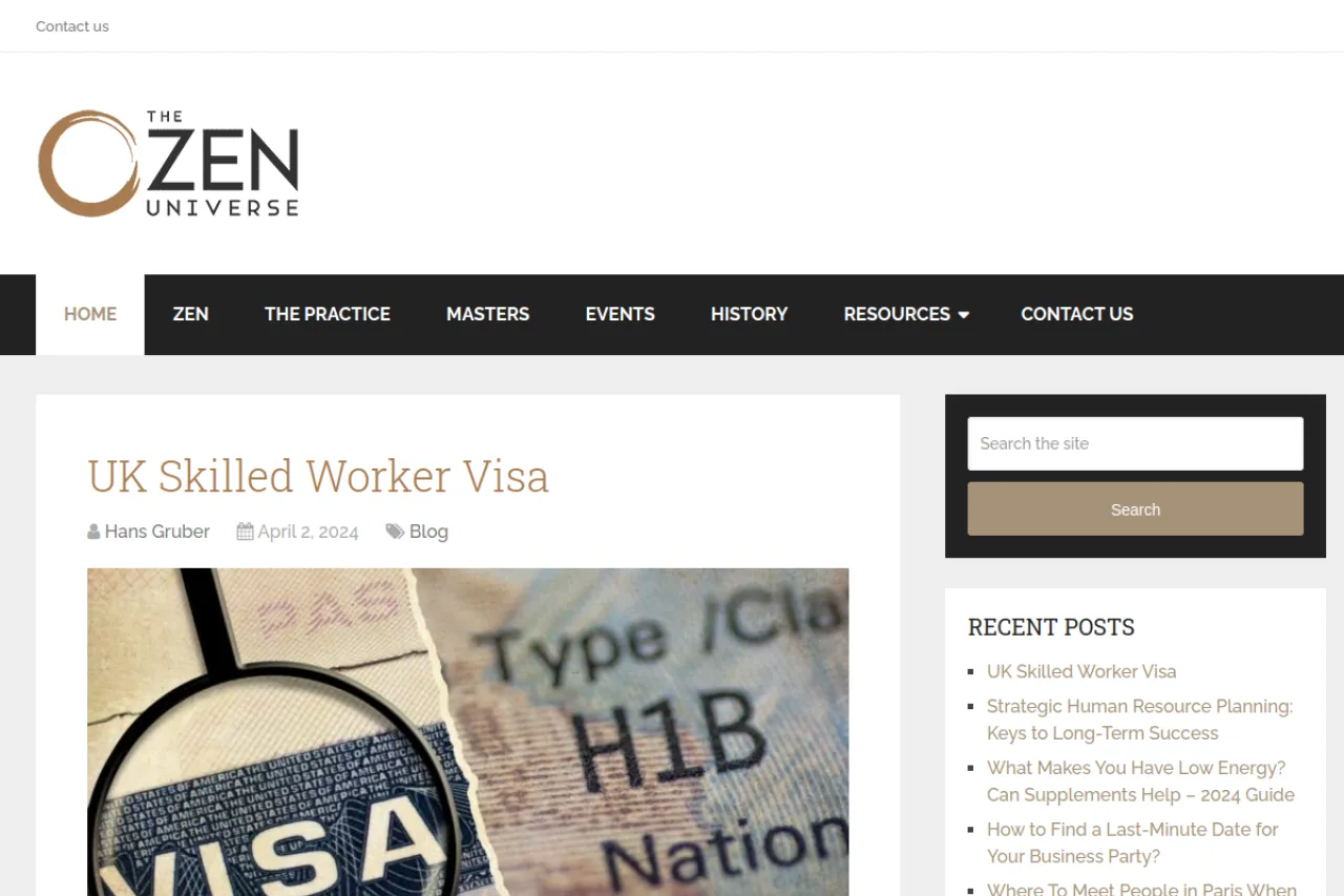 thezenuniverse.org web sitesi ekran görüntüsü - DA 63