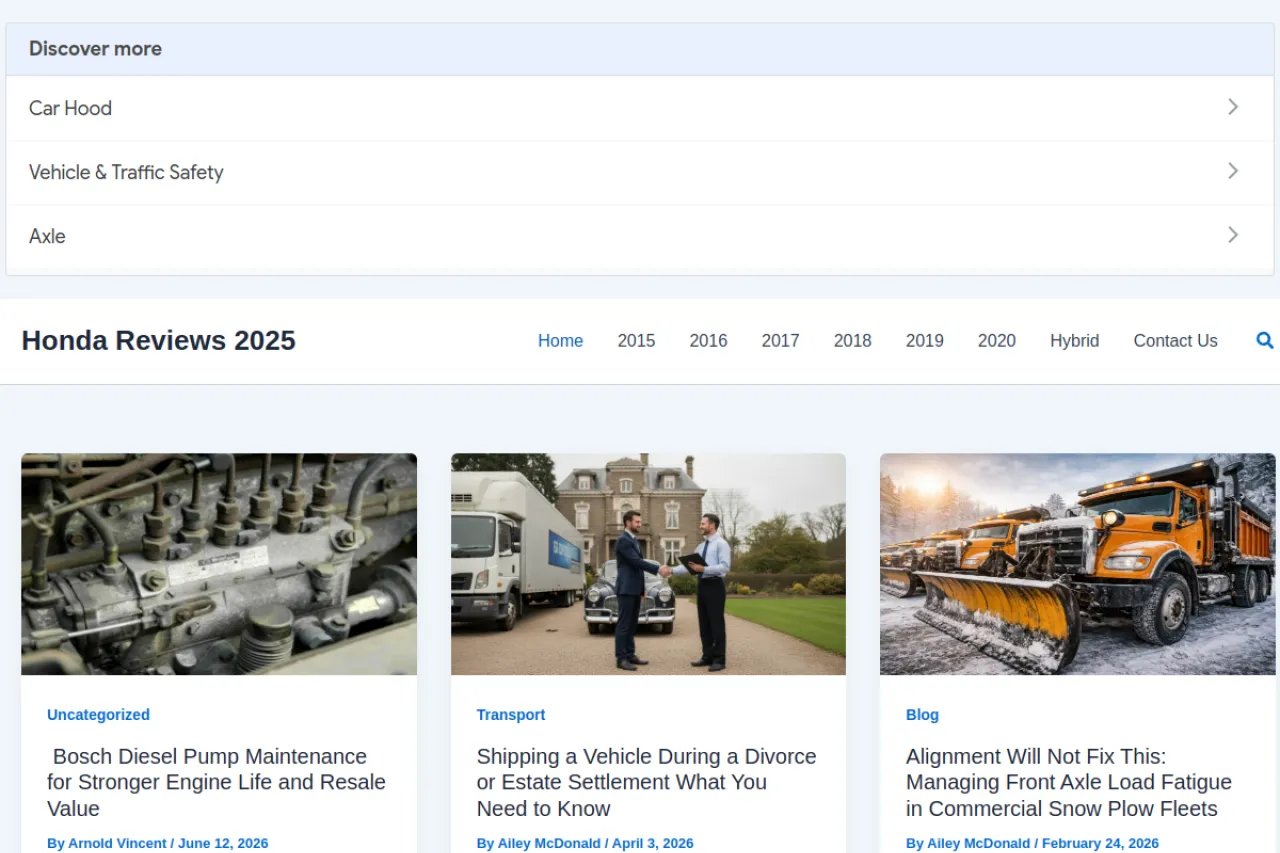 tophondacars.com web sitesi ekran görüntüsü - Otomotiv - DA 76