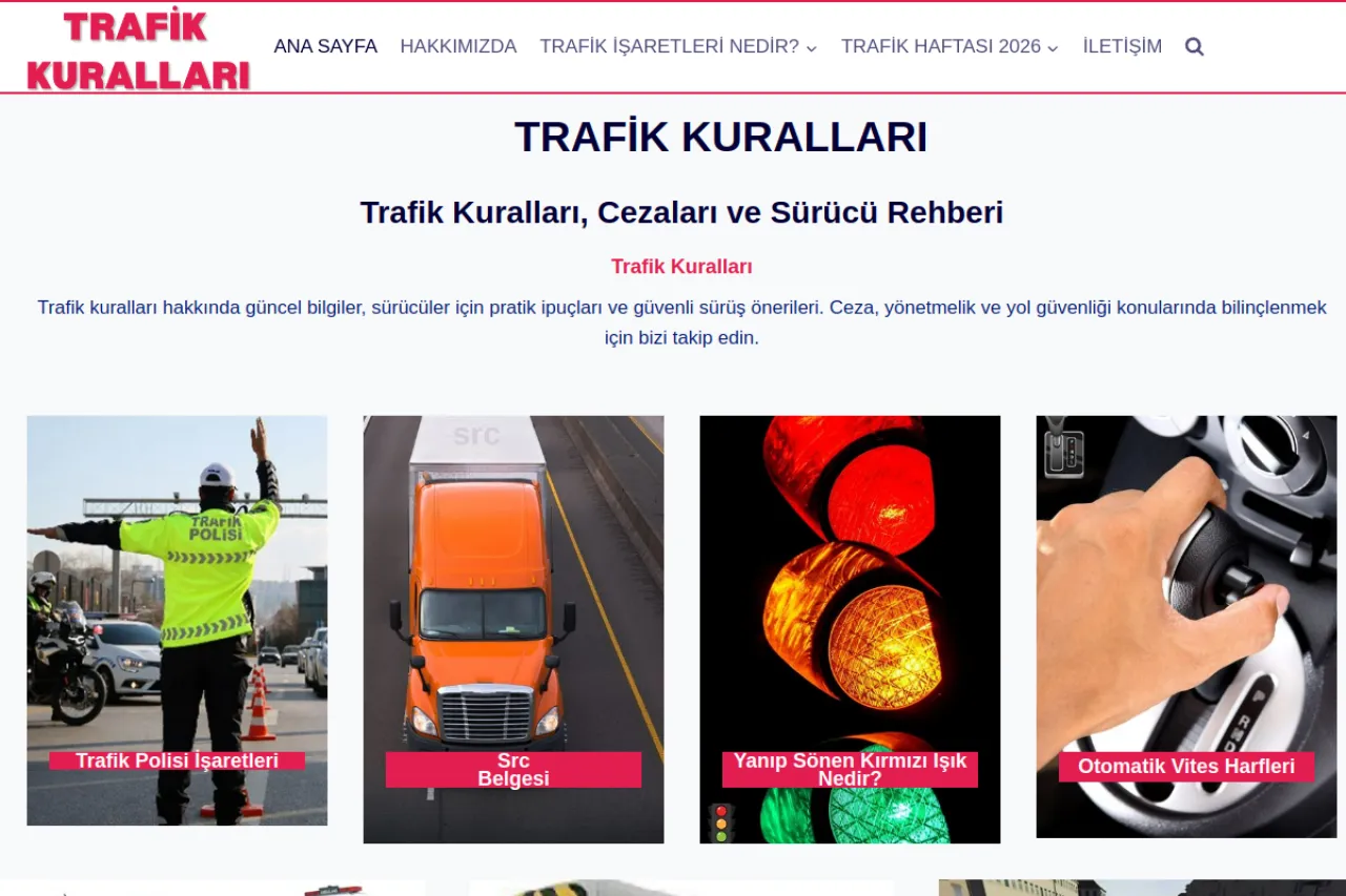 trafikkurallari.net web sitesi ekran görüntüsü - DA 51