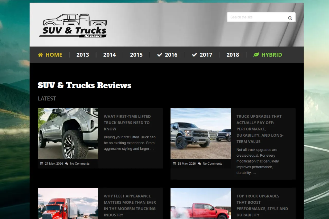truckszilla.com web sitesi ekran görüntüsü - DA 72