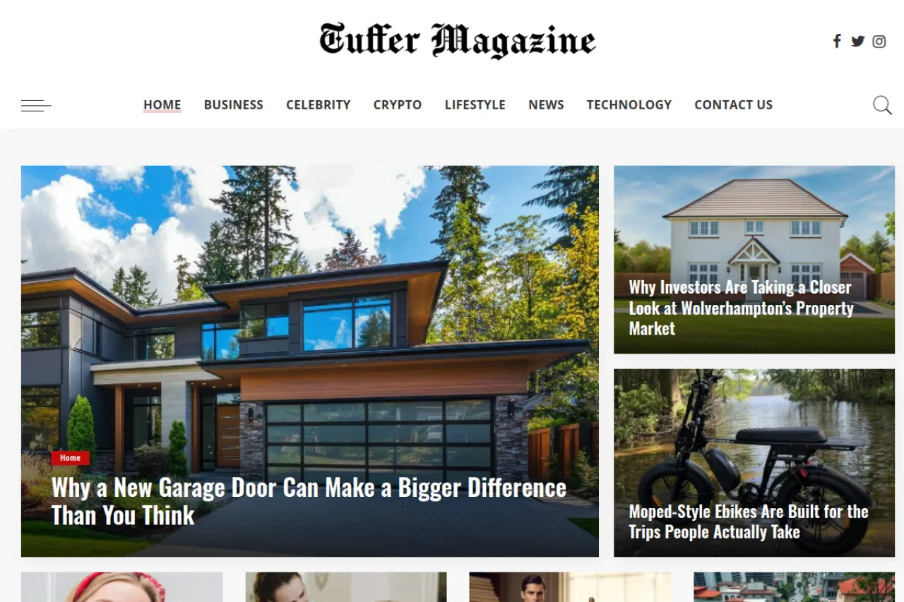 tuffermagazine.co.uk web sitesi ekran görüntüsü - DA 40