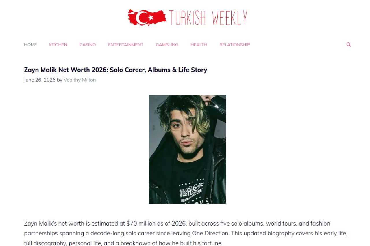 turkishweekly.net web sitesi ekran görüntüsü - DA 67
