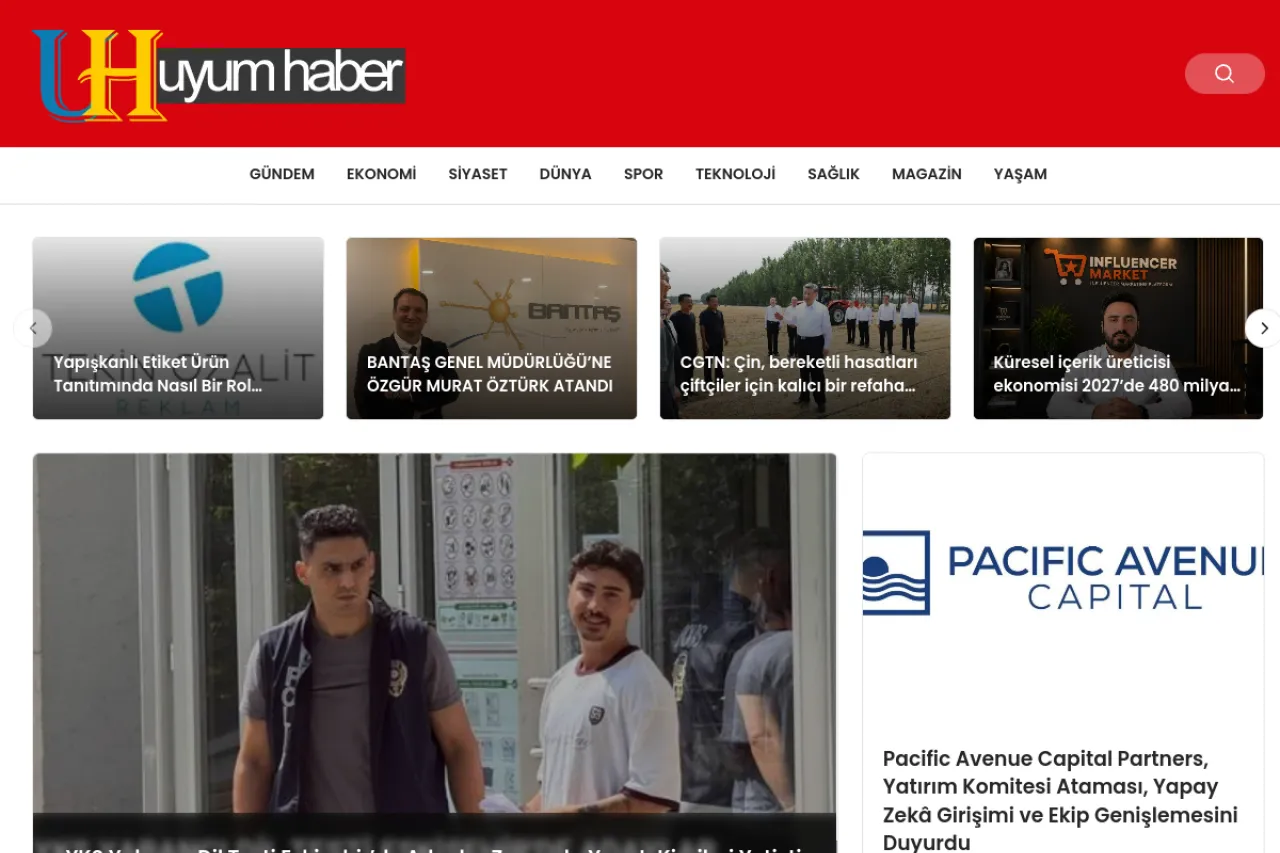 uyumhaber.com web sitesi ekran görüntüsü - Haber - DA 53