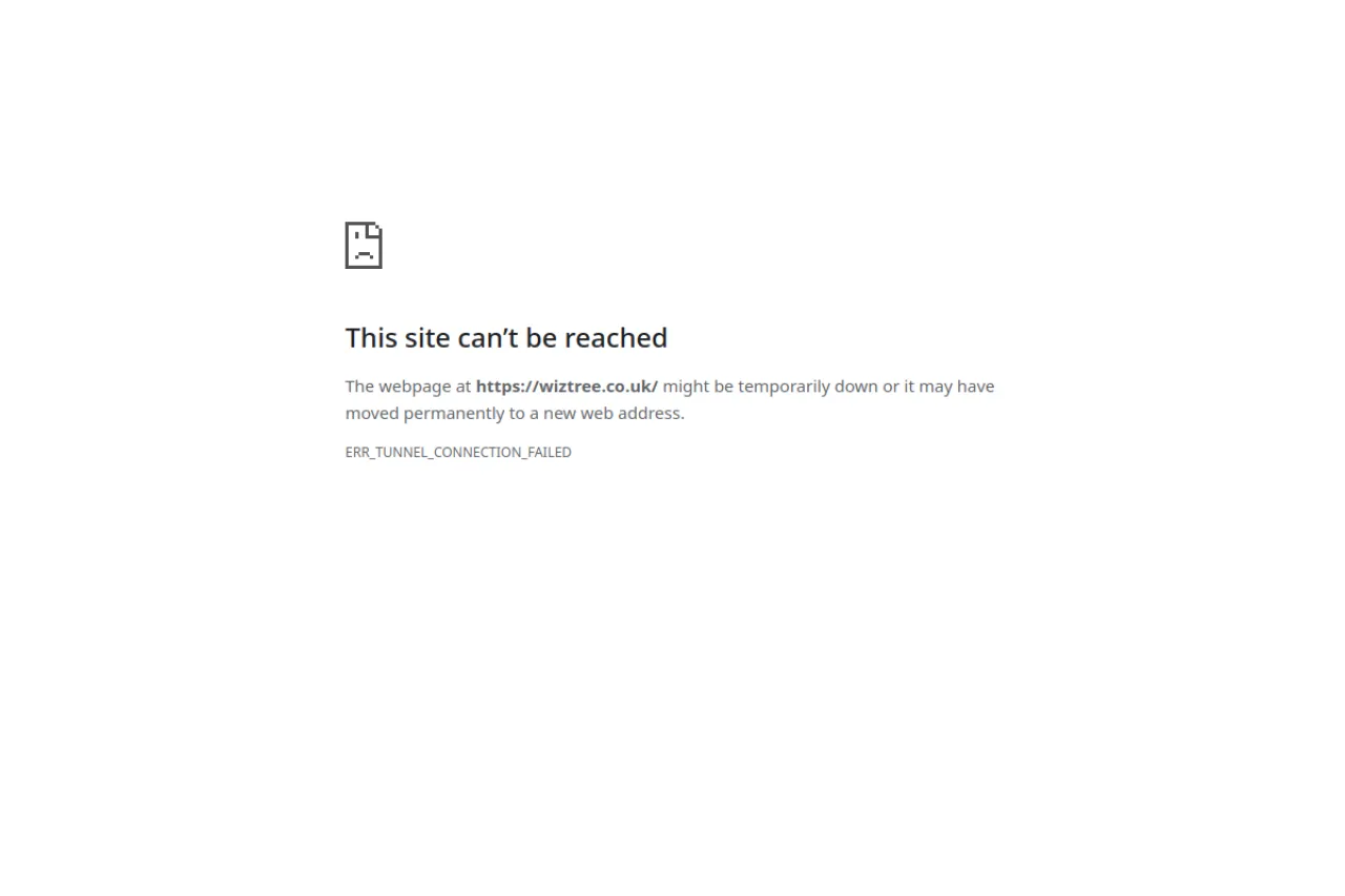 wiztree.co.uk web sitesi ekran görüntüsü - DA 39