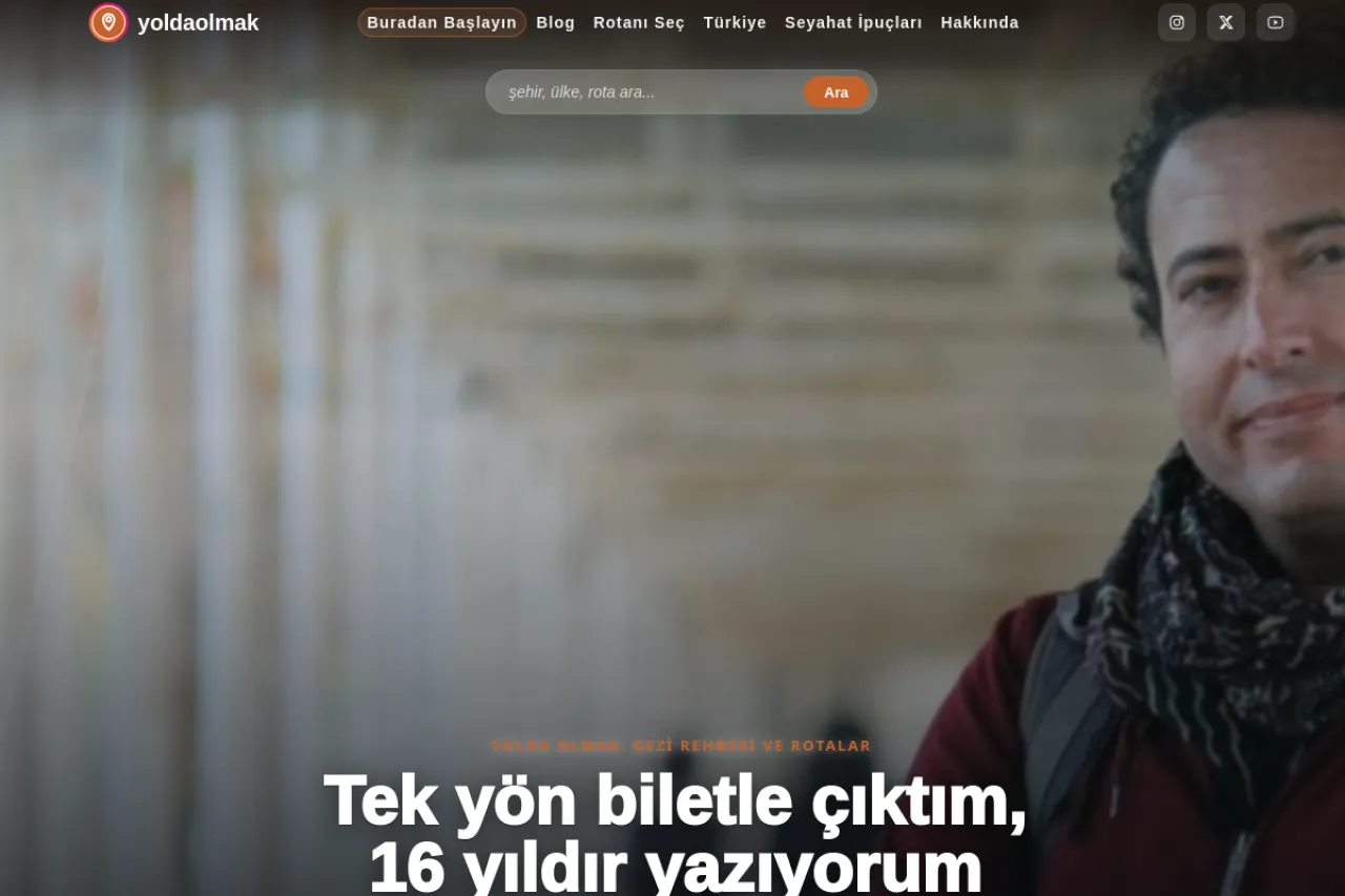 yoldaolmak.com web sitesi ekran görüntüsü - DA 33